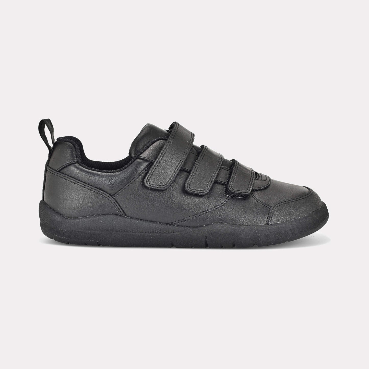 Boys Black Barefoot School Shoe - outside
