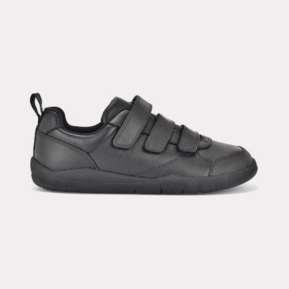 Boys Black Barefoot School Shoe - outside