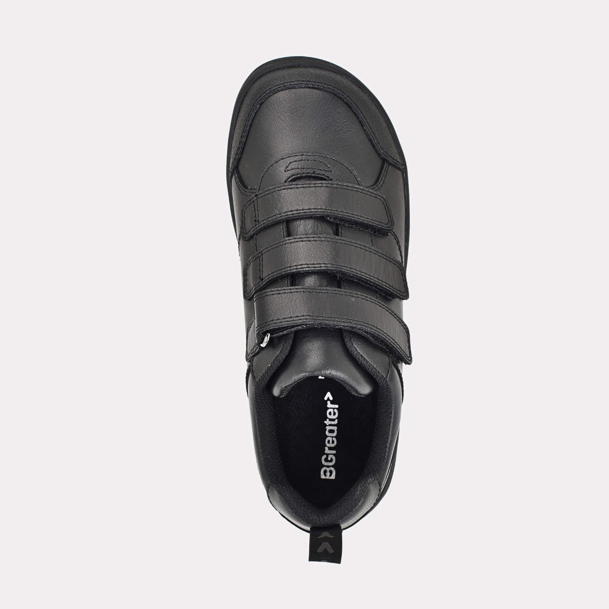 Boys Black Barefoot School Shoe - top