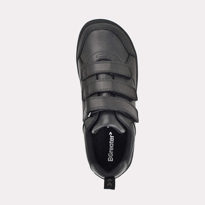 Boys Black Barefoot School Shoe - top