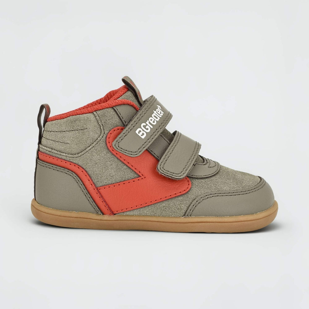 Sterry Brown Suede Toddler Trainer - outside