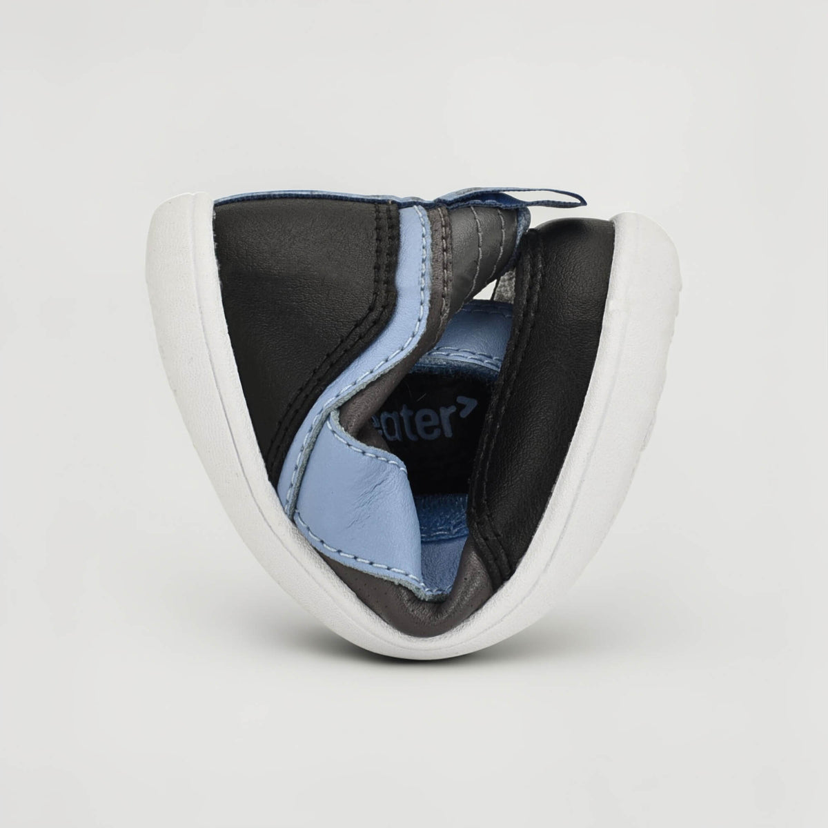 Sterry Grey Toddler Trainer - flexed