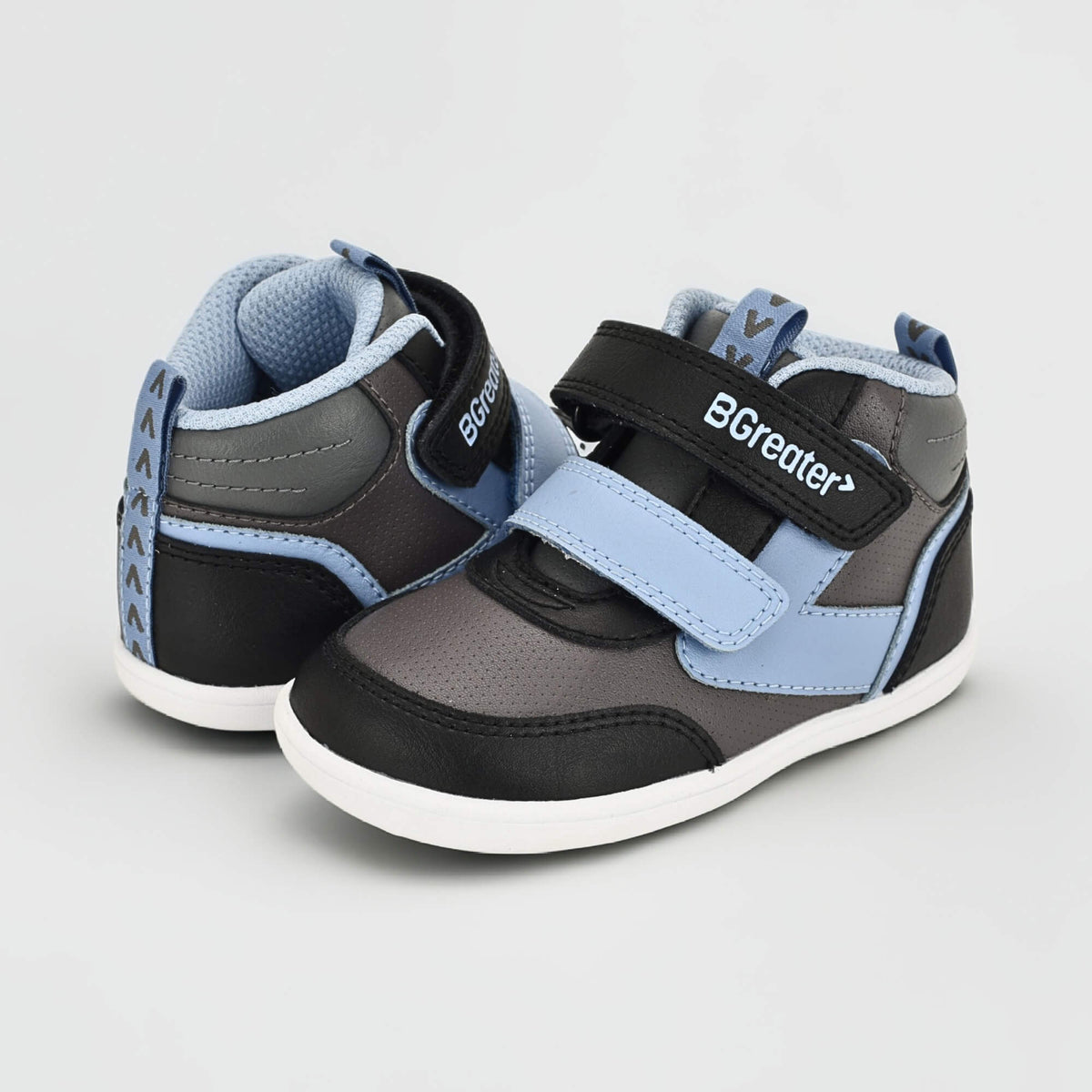 Sterry Grey Toddler Trainer - pair facing