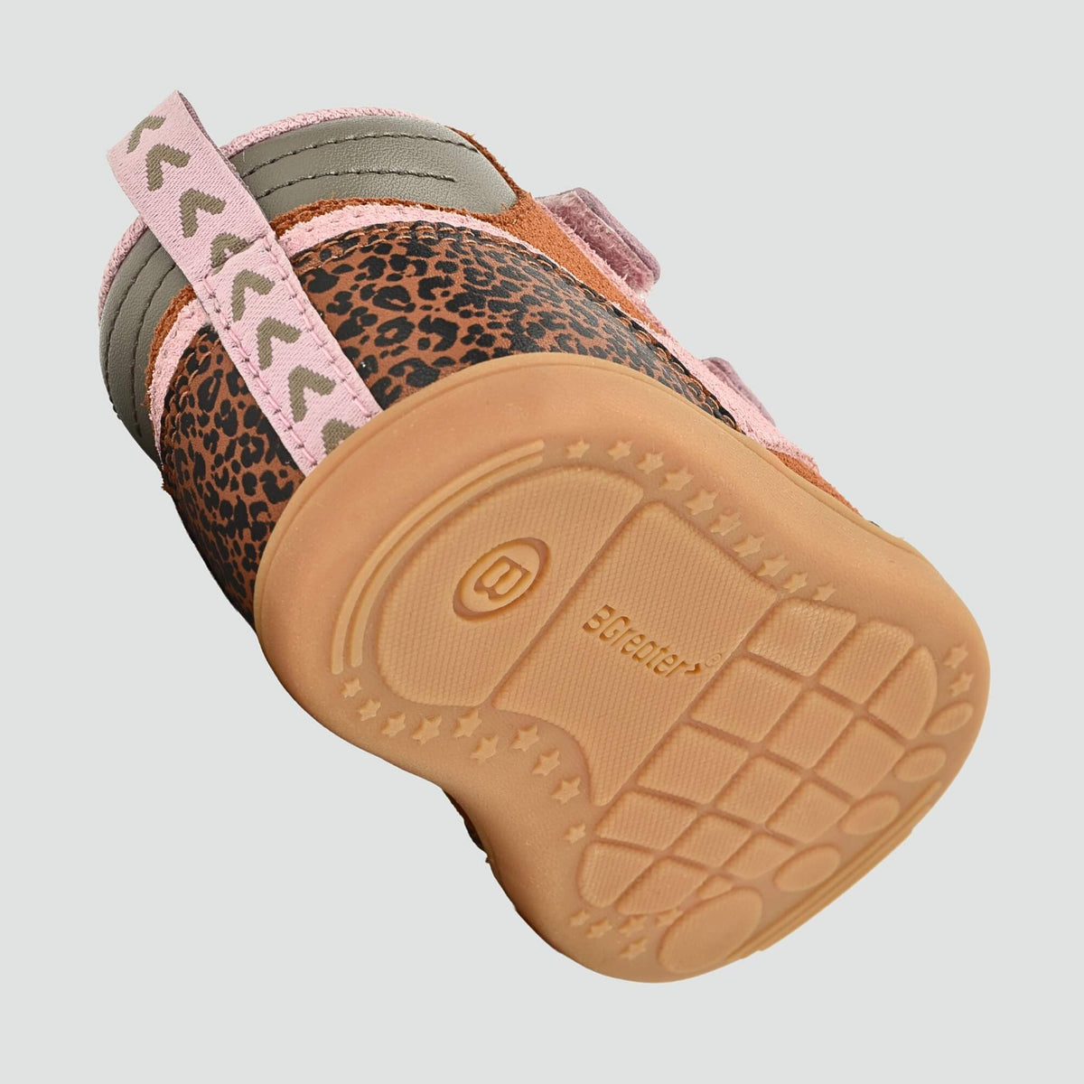 Sterry Leopard Suede Toddler Trainer - floating