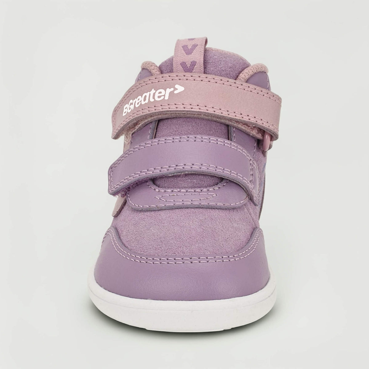 Sterry Purple Suede Toddler Trainer - front