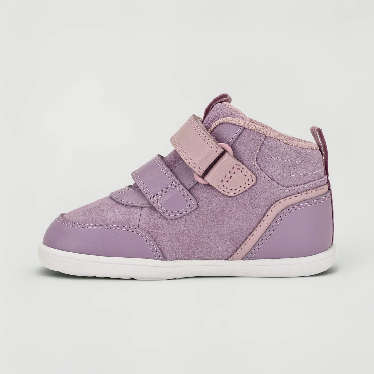 Sterry Purple Suede Toddler Trainer - inside
