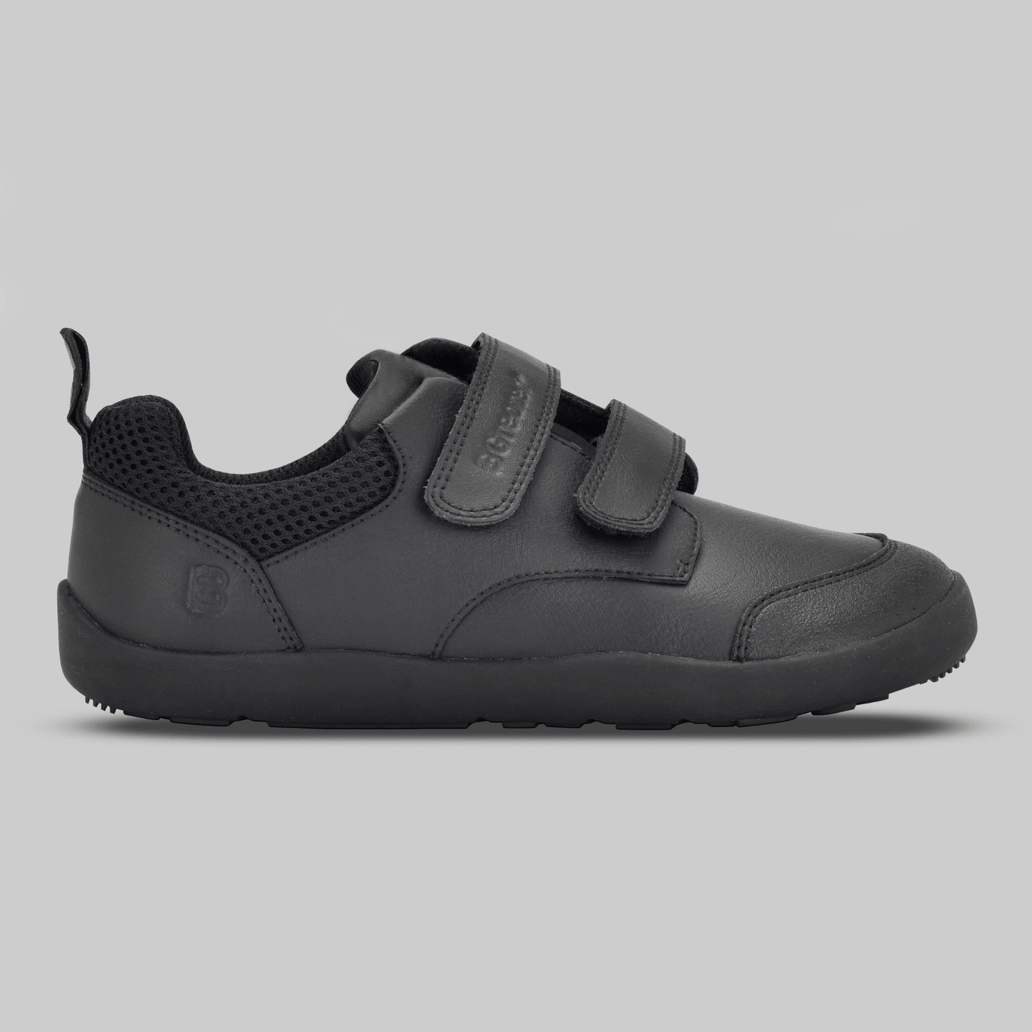 Boys Black Barefoot School Shoe - outside