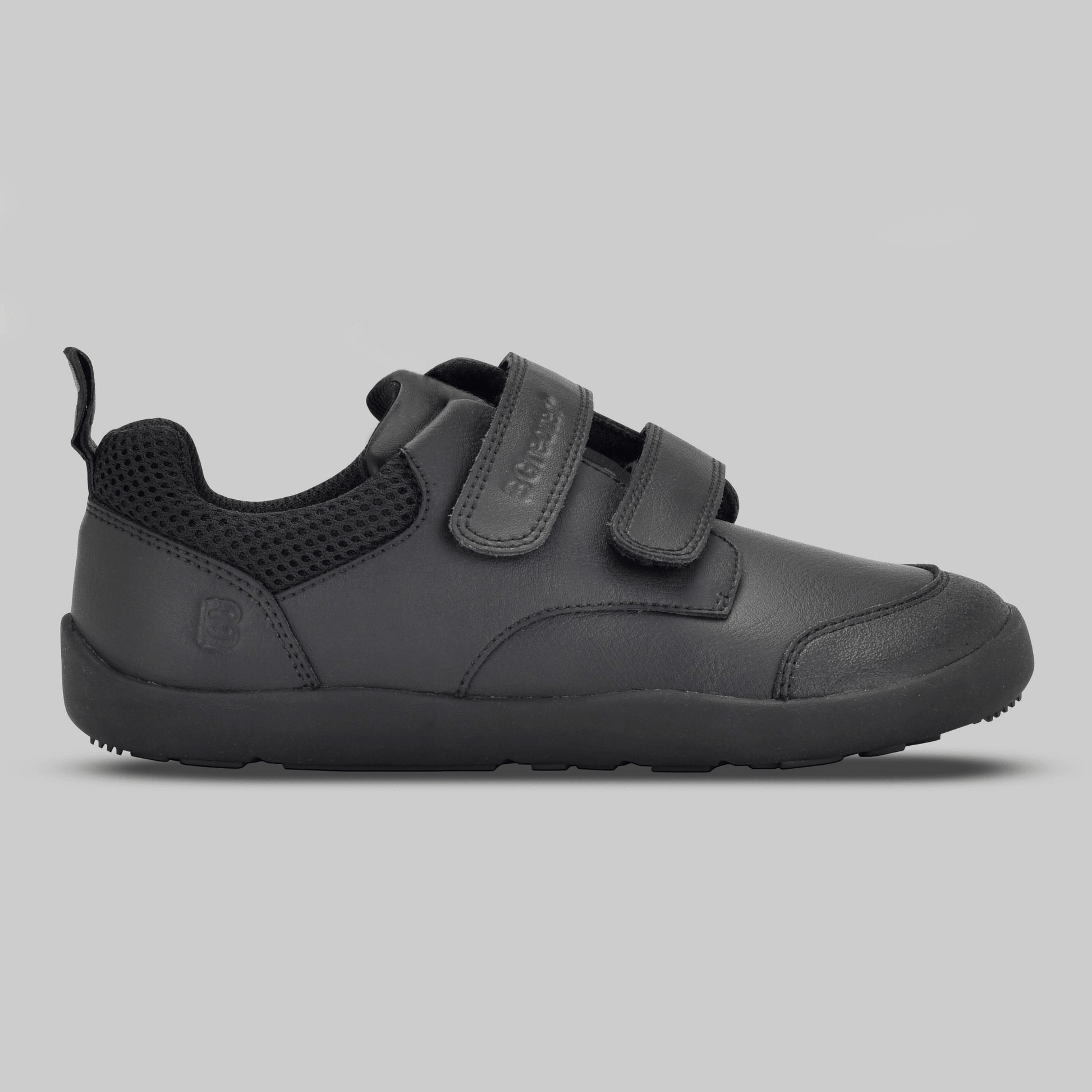 Boys Black Barefoot School Shoe - outside