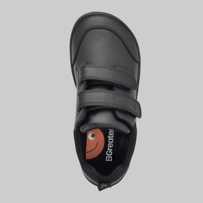 Boys Black Barefoot School Shoe - top