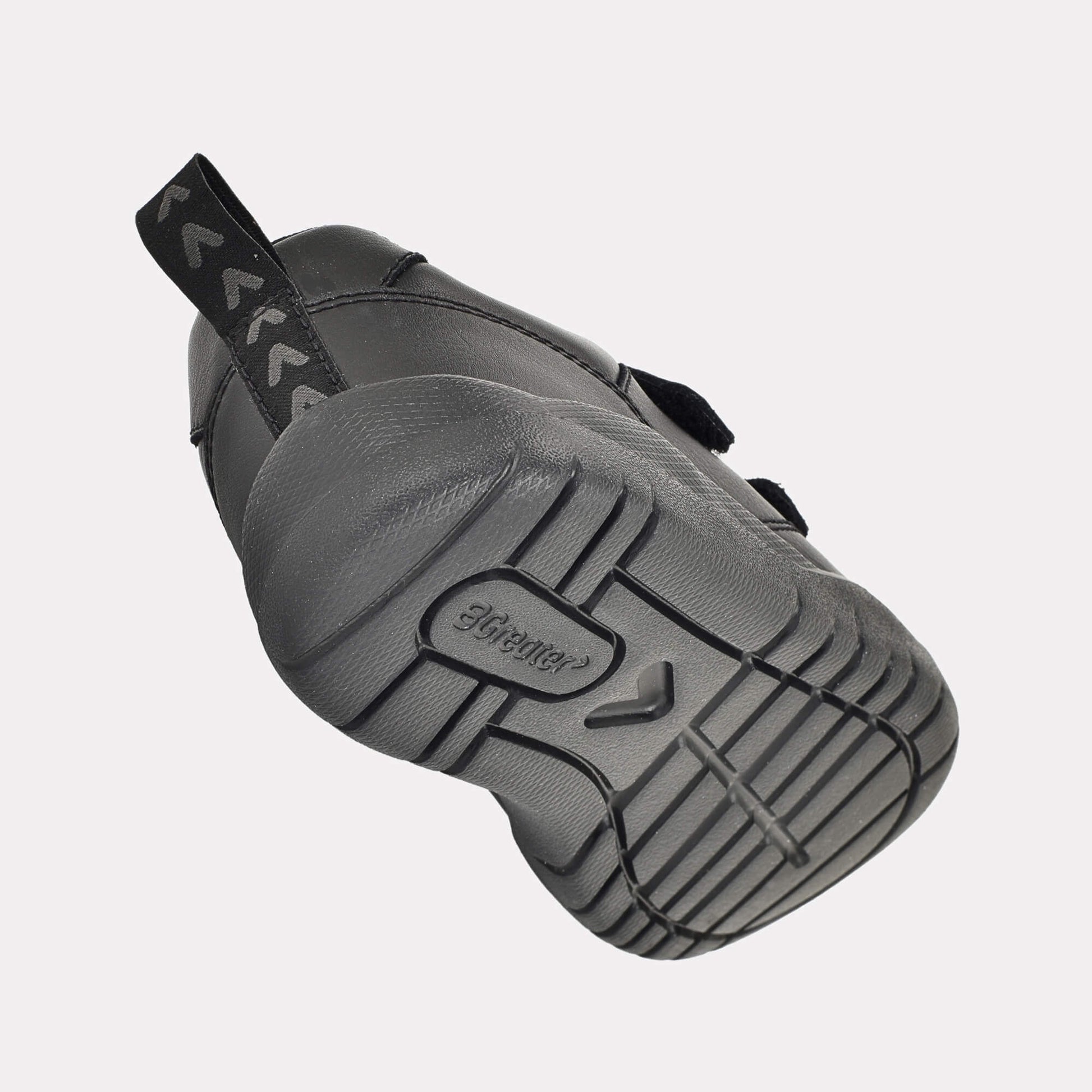 Boys Black Barefoot School Shoe - floating