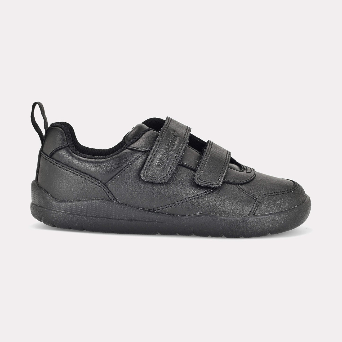 Boys Black Barefoot School Shoe - outside