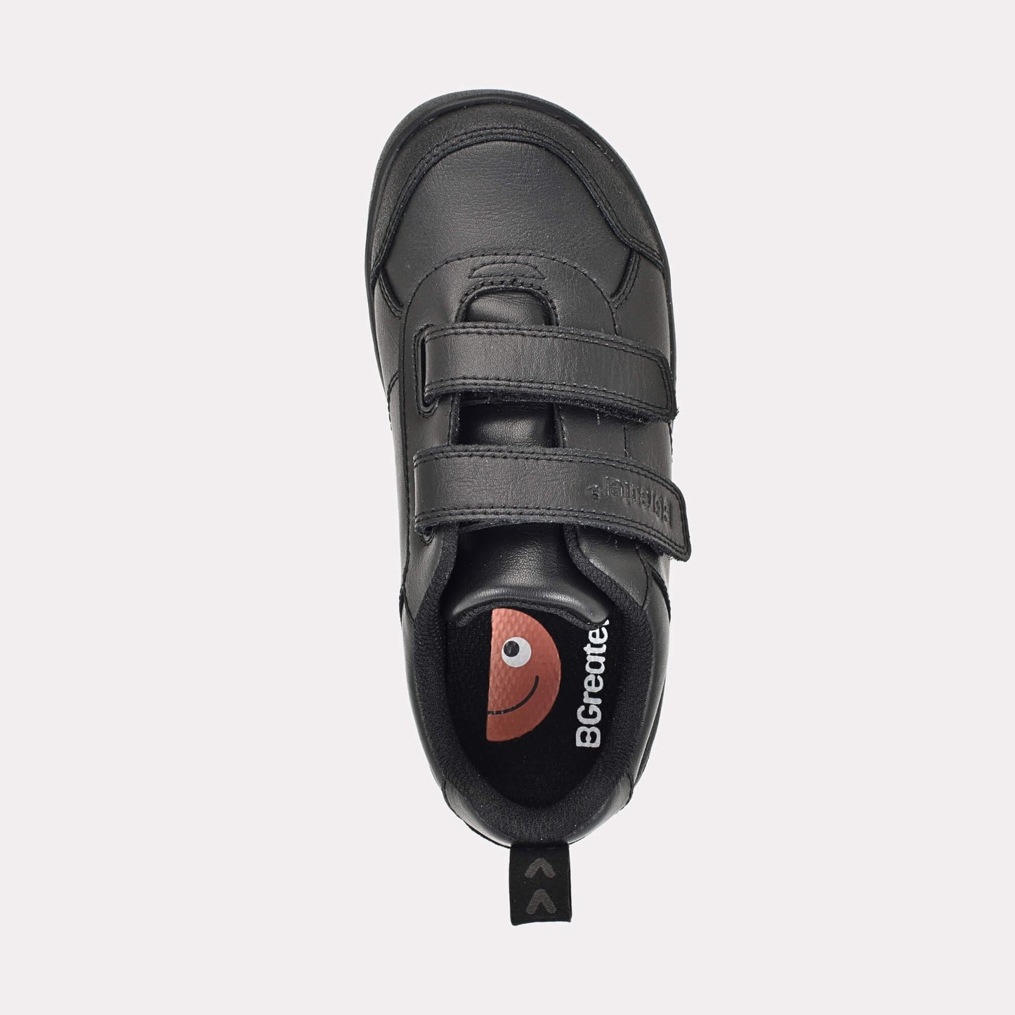 Boys Black Barefoot School Shoe - top